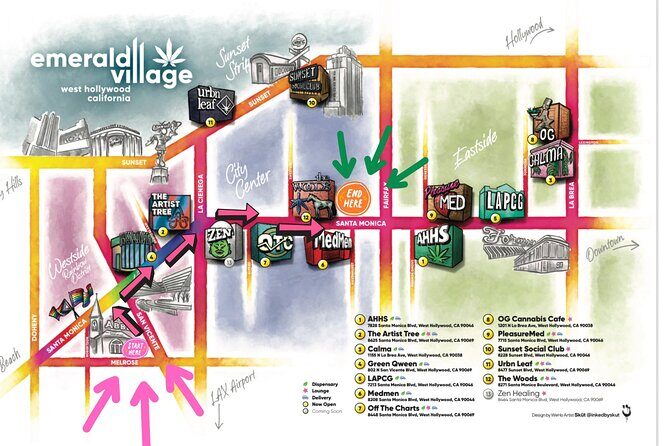 West Hollywood Emerald Village Cannabis Lounge Walking Tour - The Practicalities: What You Need to Know