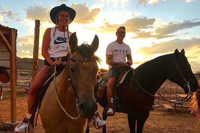 Wild West Sunset Horseback Ride with Dinner from Las Vegas - Key Points
