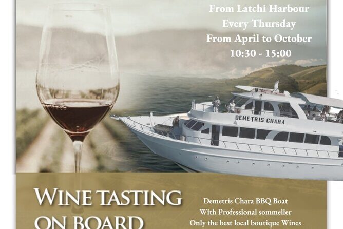 Wine tasting on-board the Demetris Chara BBQboat BlueLagoon tours - A Detailed Look at the Demetris Chara BBQ Boat Tour