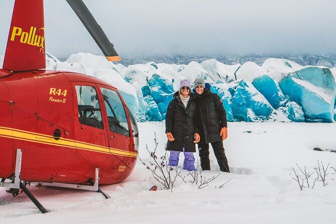 Winter Ice Cave Helicopter Adventure-1 Landing-Anchorage Area - Key Points