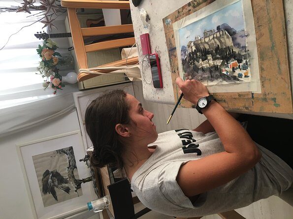 workshop for painting acropolis/landscape with local artist - Discover the Art of Greek Landscapes with a Local Artist in Athens