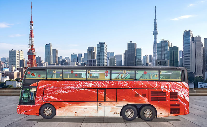 Worlds first! SUSHI BUS TOKYO (All you can eat revolving sushi) - The staff and the feel on board