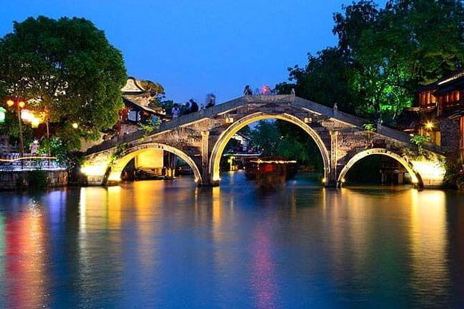 Wuzhen Ancient Water Town Private Night Tour from Hangzhou with Dinner Option - Key Points