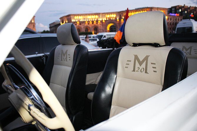 Yerevan city tour with drinks in a classic car with photography - Key Points