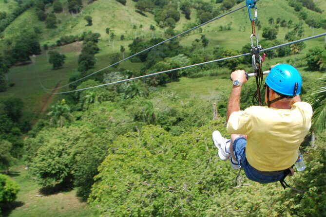 Zip N Splash Adventure plus Horseback Riding - Ziplining: Flying Through the Tropics