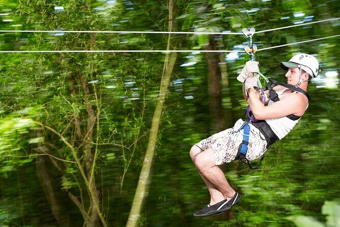 Zipline Canopy & Dunn's River Falls Guided Tour with Admission from Falmouth - Key Points