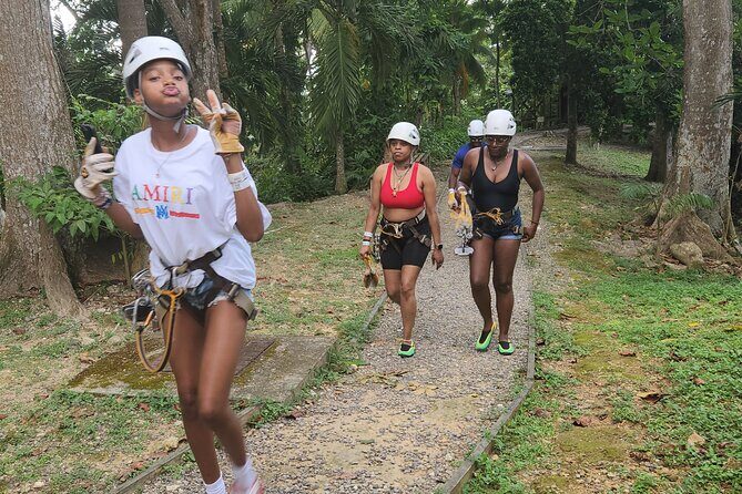 Ziplining and Dunn's River falls Combo from Montego Bay. - Key Points